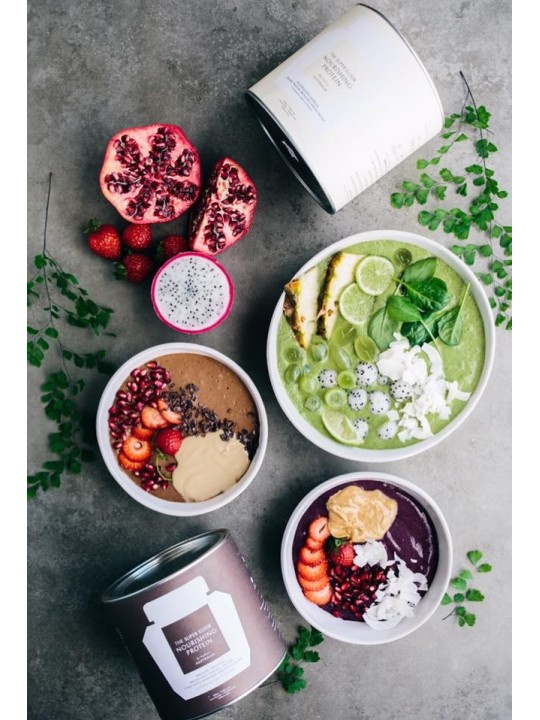 NOURISHING PROTEIN VANILLA BOX 500g & NOURISHING PROTEIN CHOCOLATE BOX 500g 